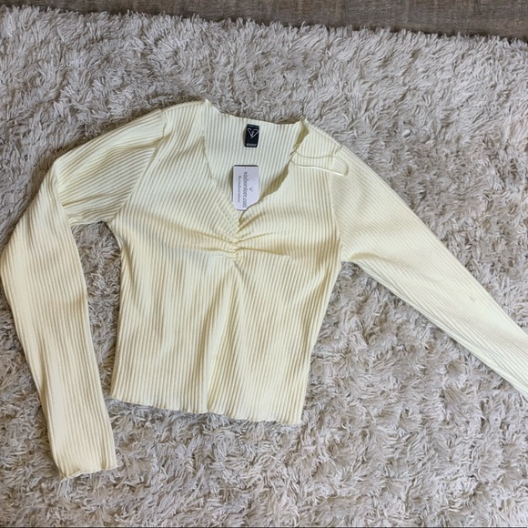 Windsor Tops - cream long sleeve top